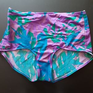 Jantzen Swim Bottoms Womens 16 Purple Blue Green 2107
